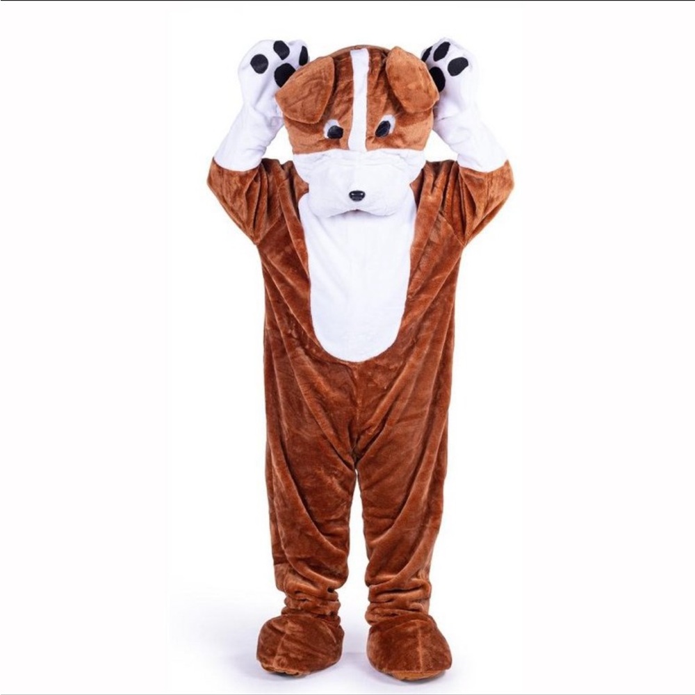 Dress Up America Warm Bulldog Mascot
Costume for Adults - One Size
